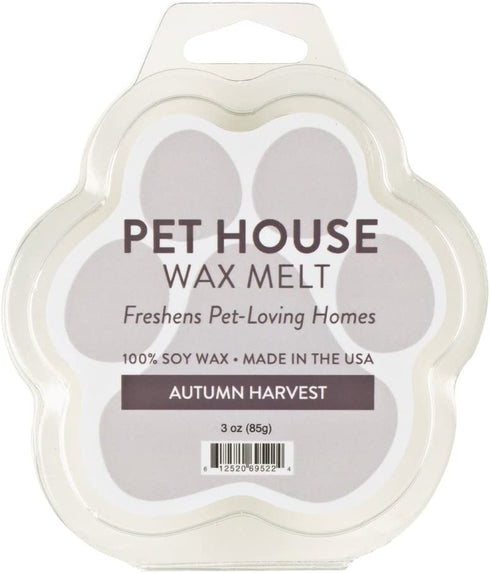 One Fur All 100% Natural Soy Wax Melts in 20+ Fragrances, Pack of 2 by Pet House - Long Lasting Pet Odor Eliminating Wax Melts, Non-Toxic Pet Wax Melts, Made in USA (Autumn Harvest)